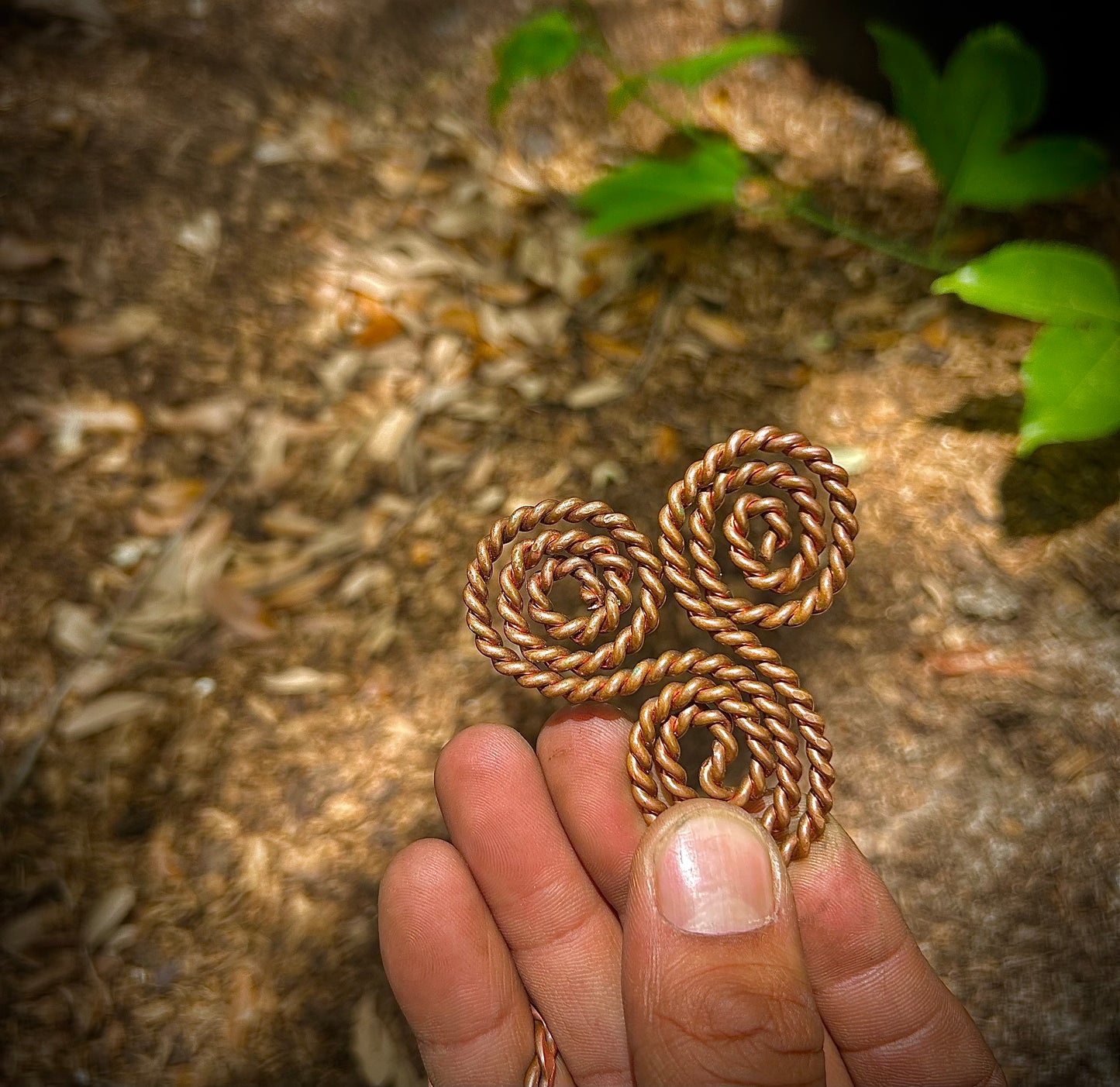 Copper Tensor Triskelion Coil One Sacred Cubit 20.625” 52.39 cm | 144 MHz Energy Harmonizer and EMF Protection Tool