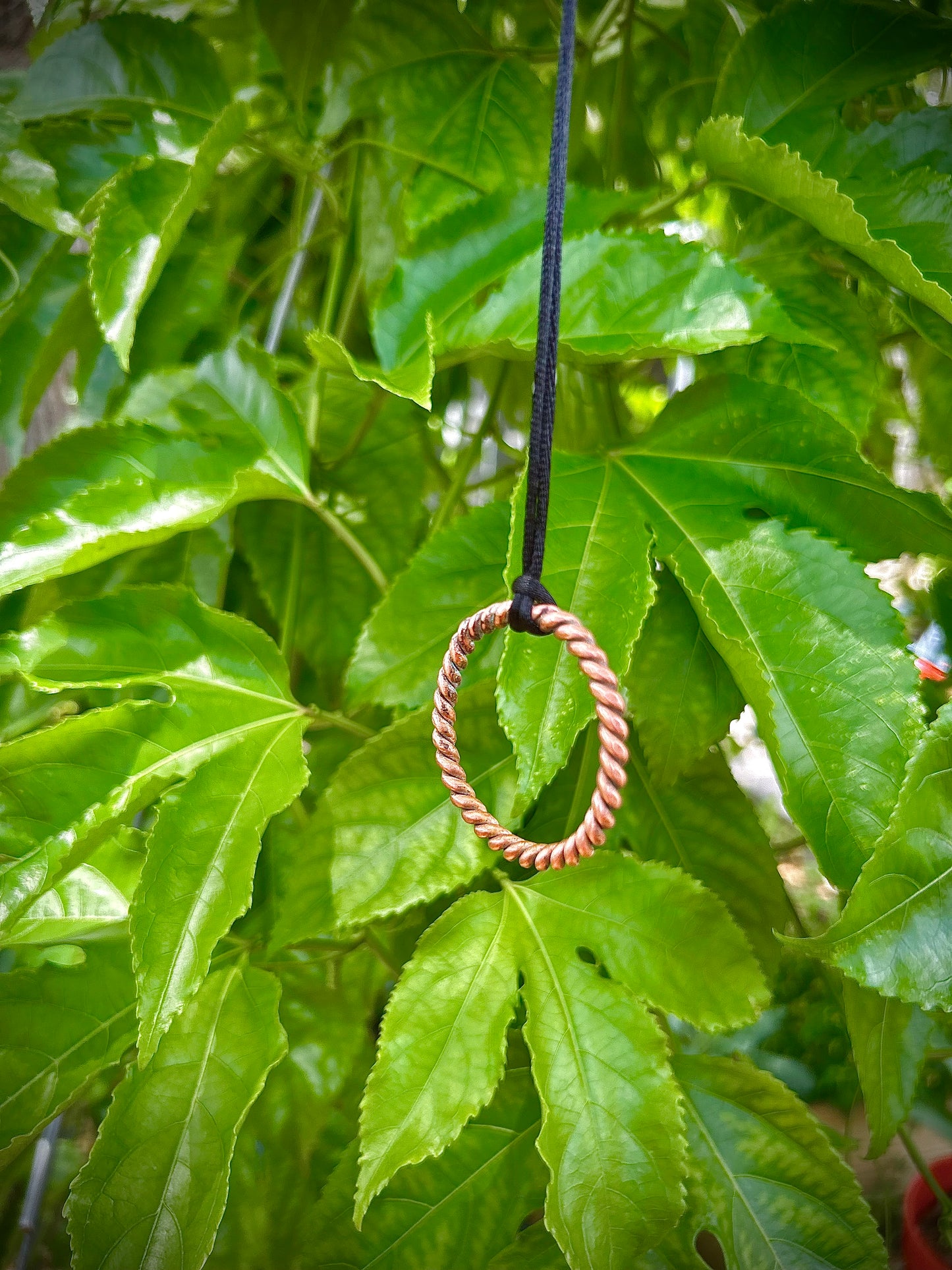 Copper Tensor Ring Necklace – Quarter Sacred Cubit (5.13” / 13.03 cm) | 144 MHz EMF Protection & Energy Alignment Chain