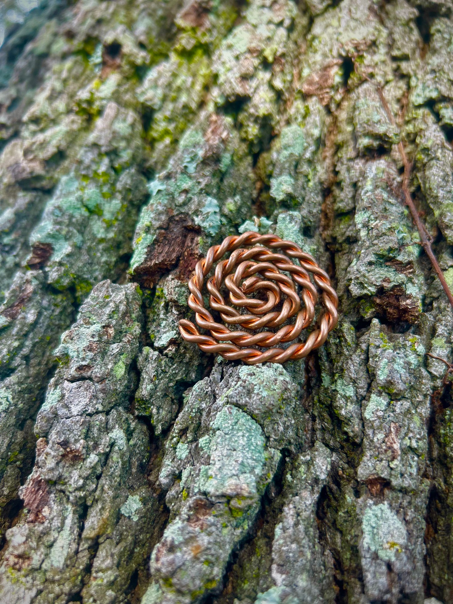 Sacred Spiral Copper Talisman | 10.31” (26.2 cm) Energy Coil for Clarity & Grounding