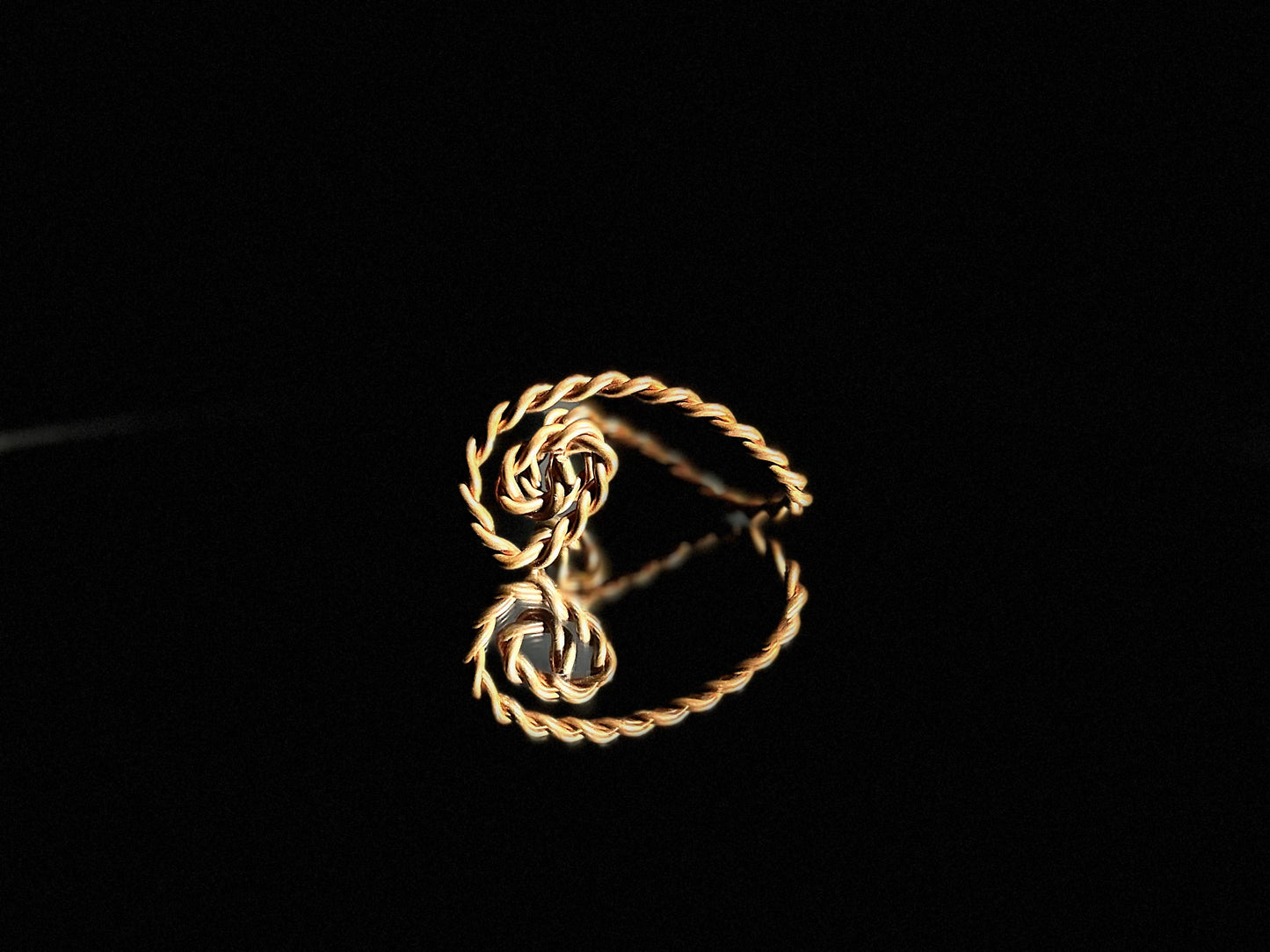 Sacred Copper Palm Coil | EMF Protection & Energy Balancing Tool (10.31” / 26.2 cm) Measurement