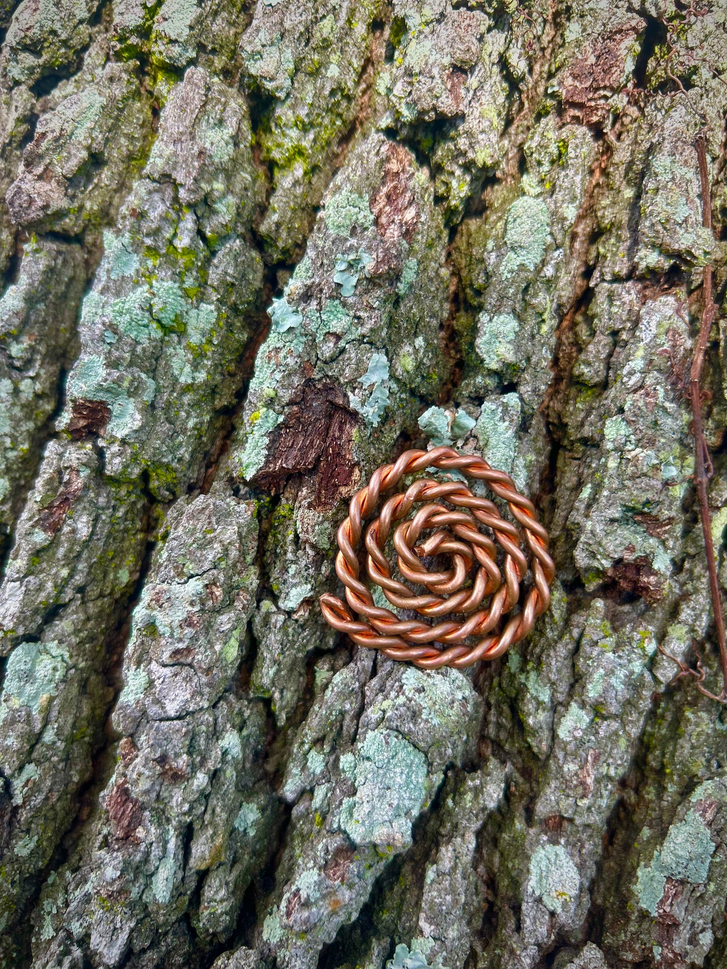 Sacred Spiral Copper Talisman | 10.31” (26.2 cm) Energy Coil for Clarity & Grounding