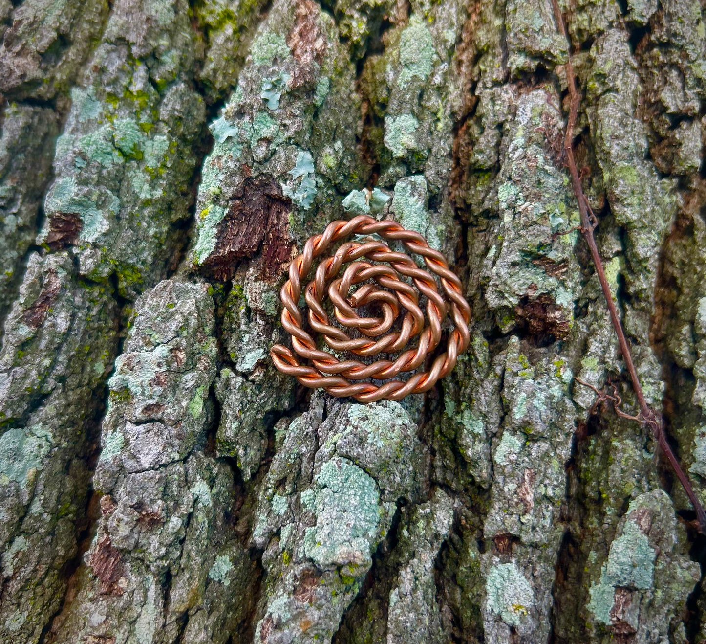 Sacred Spiral Copper Talisman | 10.31” (26.2 cm) Energy Coil for Clarity & Grounding