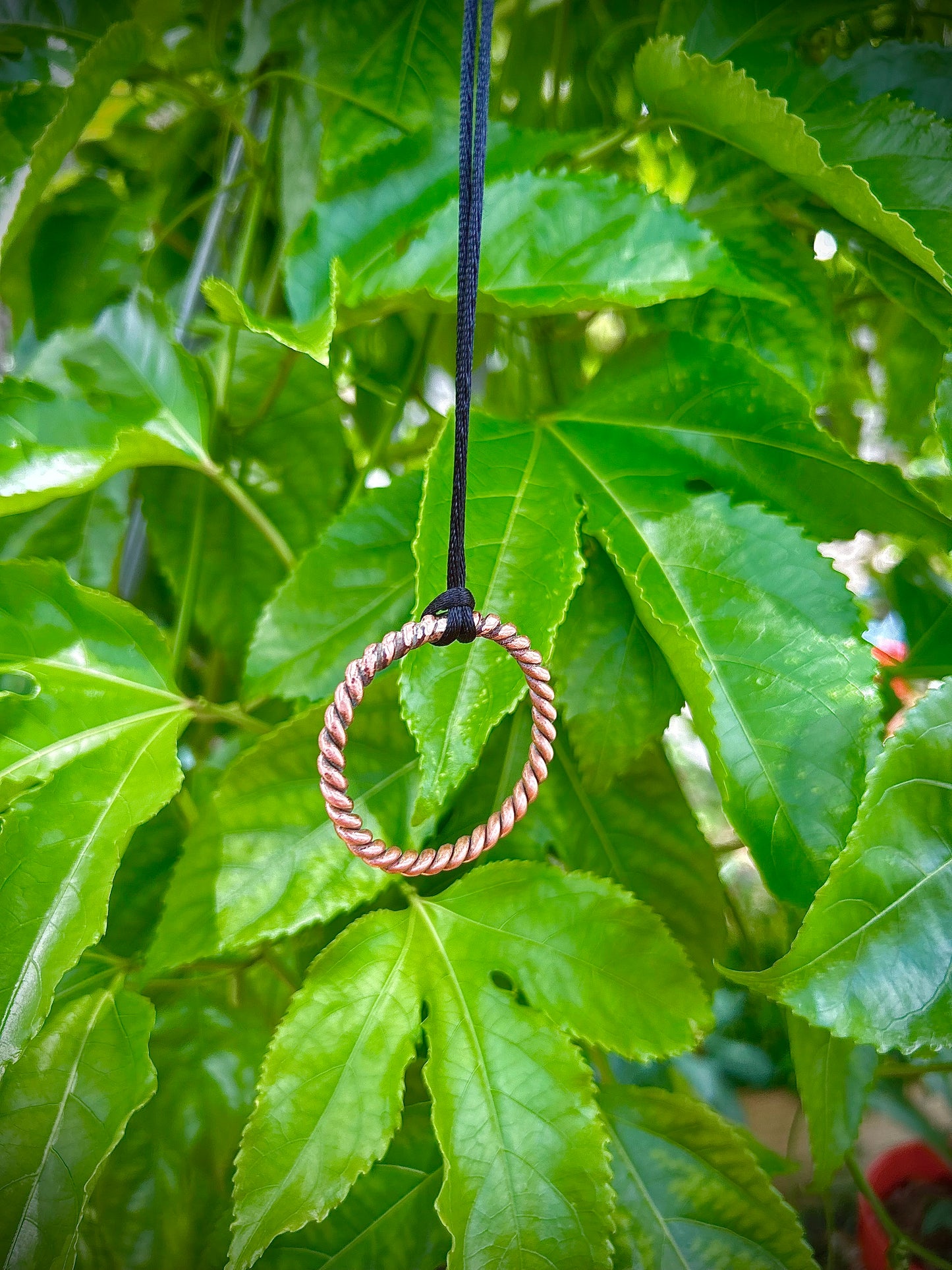 Copper Tensor Ring Necklace – Quarter Sacred Cubit (5.13” / 13.03 cm) | 144 MHz EMF Protection & Energy Alignment Chain