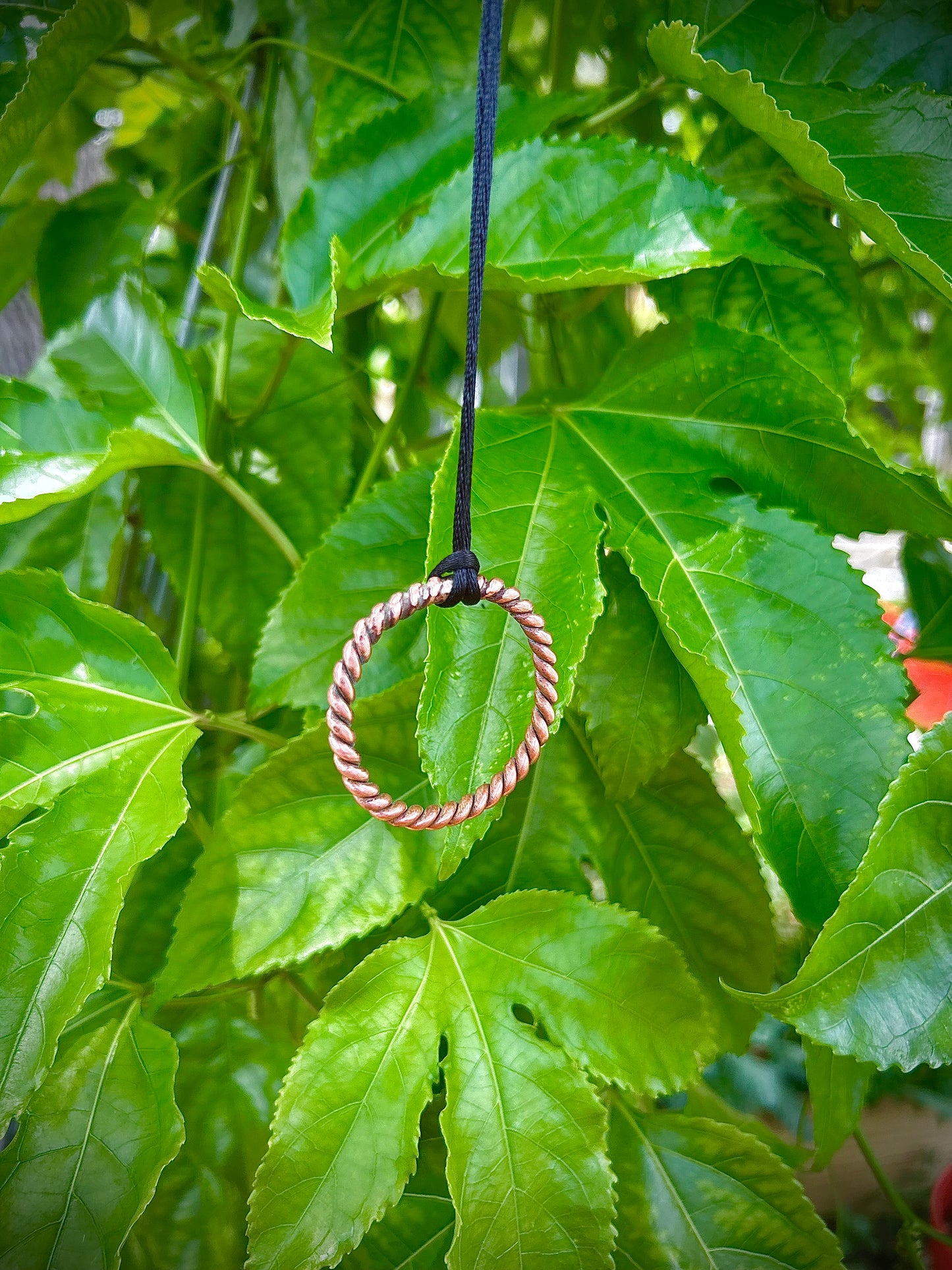 Copper Tensor Ring Necklace – Quarter Sacred Cubit (5.13” / 13.03 cm) | 144 MHz EMF Protection & Energy Alignment Chain