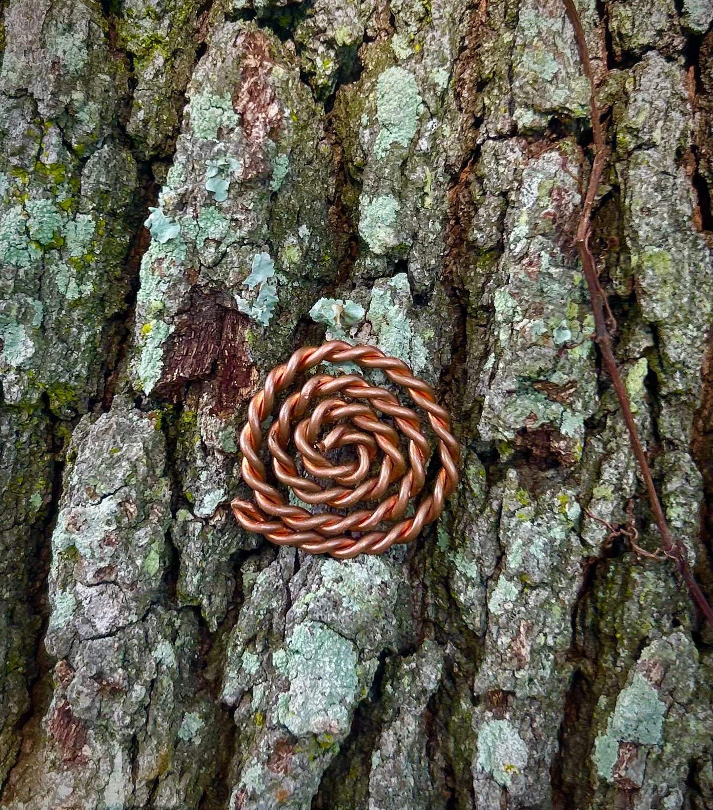 Sacred Spiral Copper Talisman | 10.31” (26.2 cm) Energy Coil for Clarity & Grounding